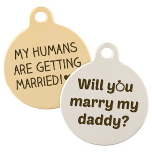 "Will You Marry Me?" Dog Tag dogIDs