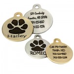 dogIDs Signature Paw Print Tags are fun and incredibly durable! 