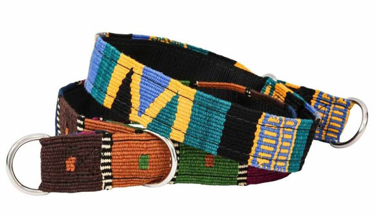 thick embroidered slip collar for dogs
